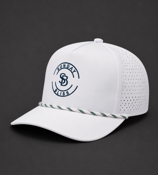 Sunday Bliss Classic Golf Cap – White
